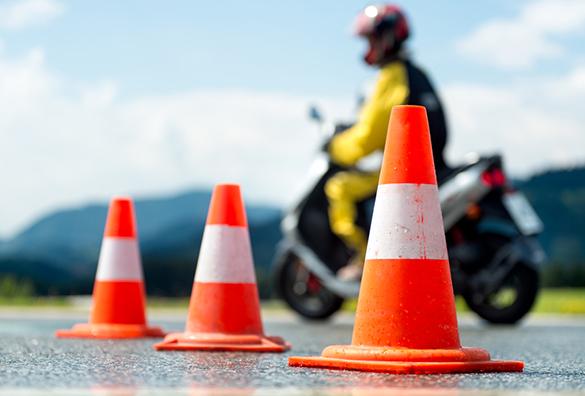 Moped Führerscheinübung